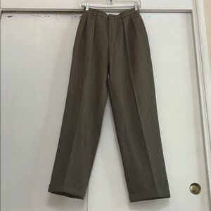RALPH LAUREN VINTAGE High Waisted Classic Brown Pants